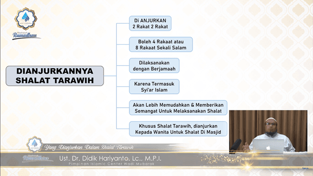 DIANJURKANNYA SHALAT TARAWIH
