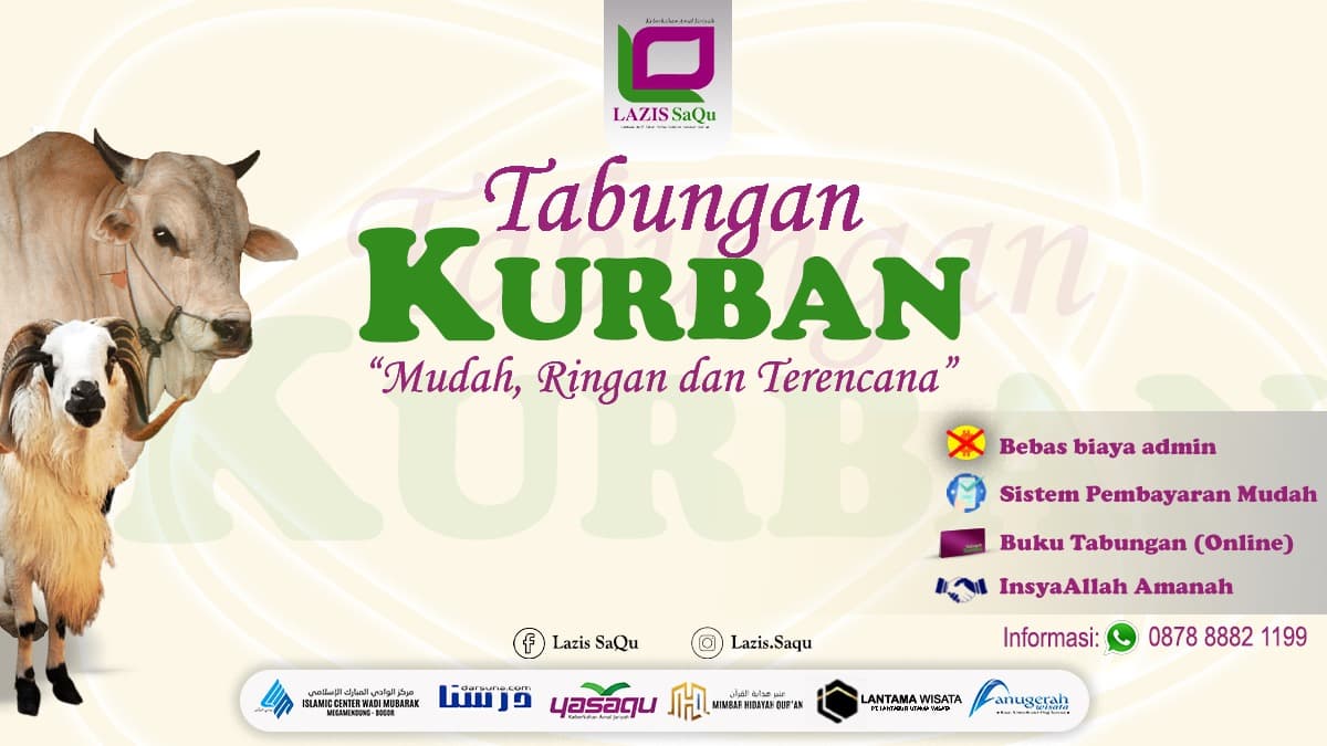 Lazis SaQu Wadi Mubarak Buka Tabungan Qurban