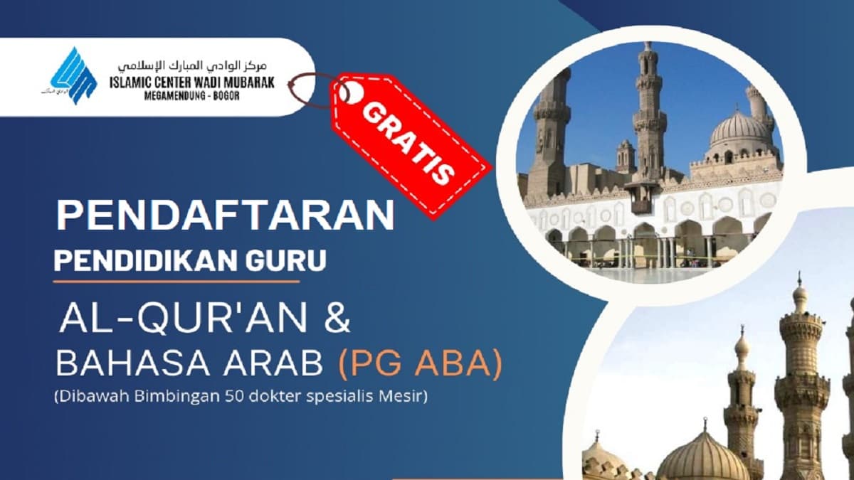 Pendaftaran Pendidikan Guru Al-Qur’an dan Bahasa Arab (PG-ABA)