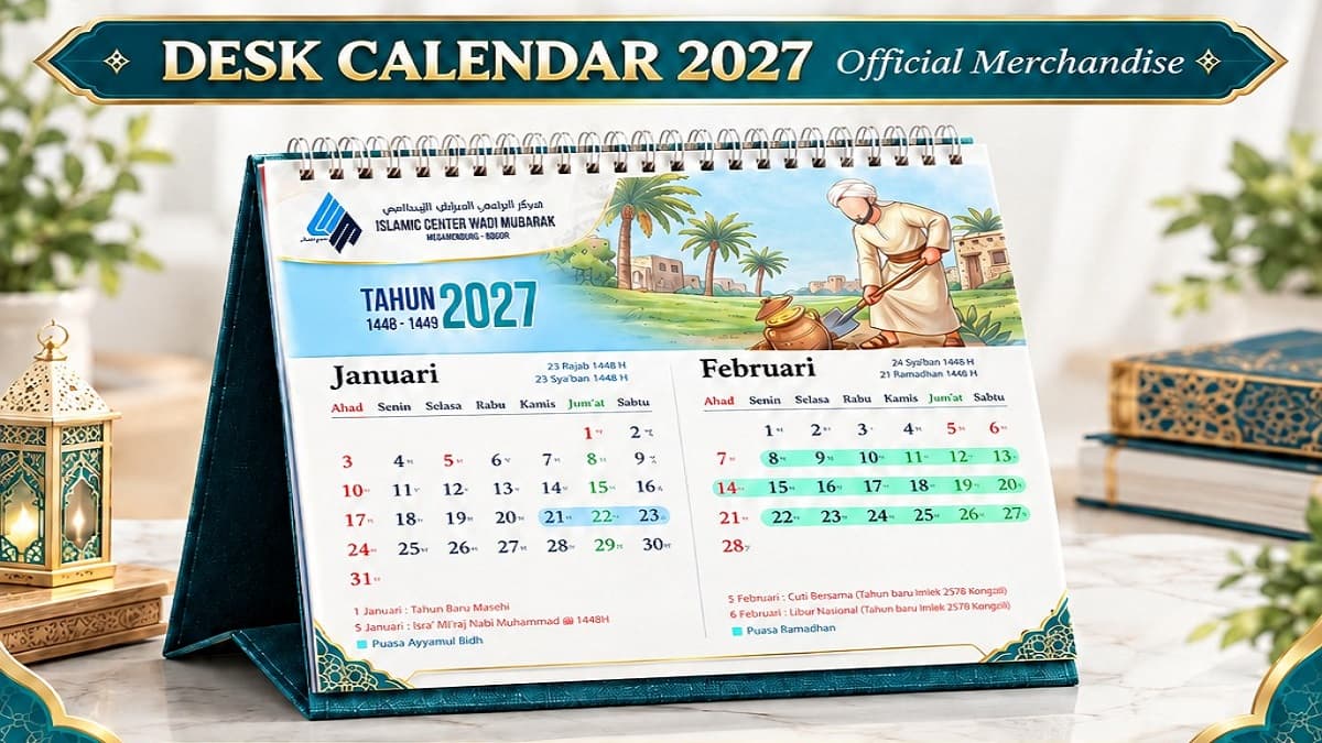 Open PO Desk Calendar 2027