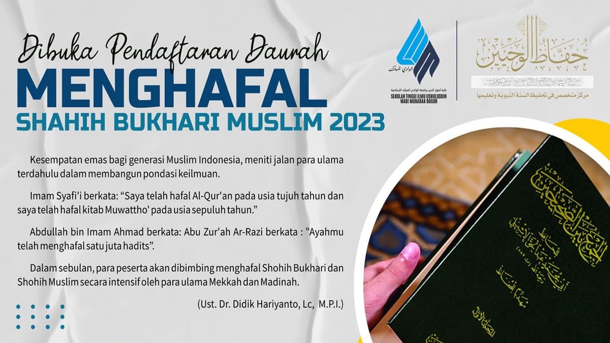 Daurah Menghafal Shohih Bukhari & Muslim